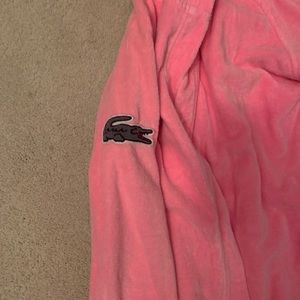 Lacoste pink bath robe